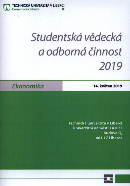 Studentská vědecká a odborná činnost ... Ekonomika ...