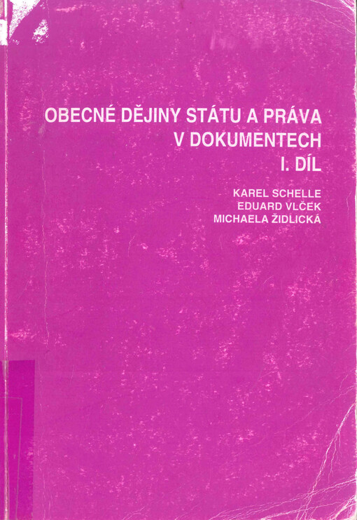 Obecné dějiny státu a práva v dokumentech