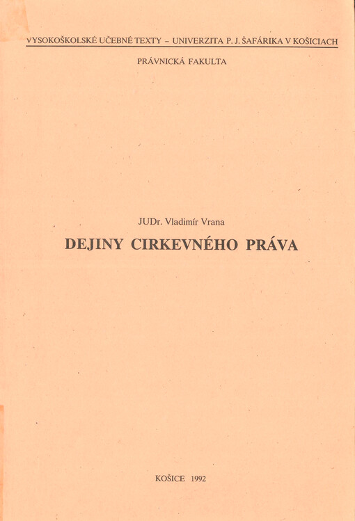 Dejiny cirkevného práva