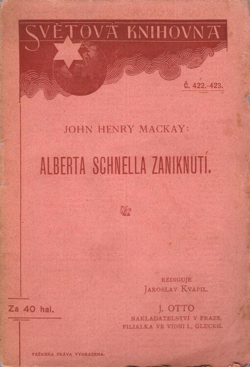 Alberta Schnella zaniknutí :konec povídky 