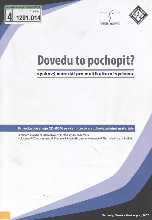 Dovedu to pochopit?: výukový materiál pro multikulturní výchovu