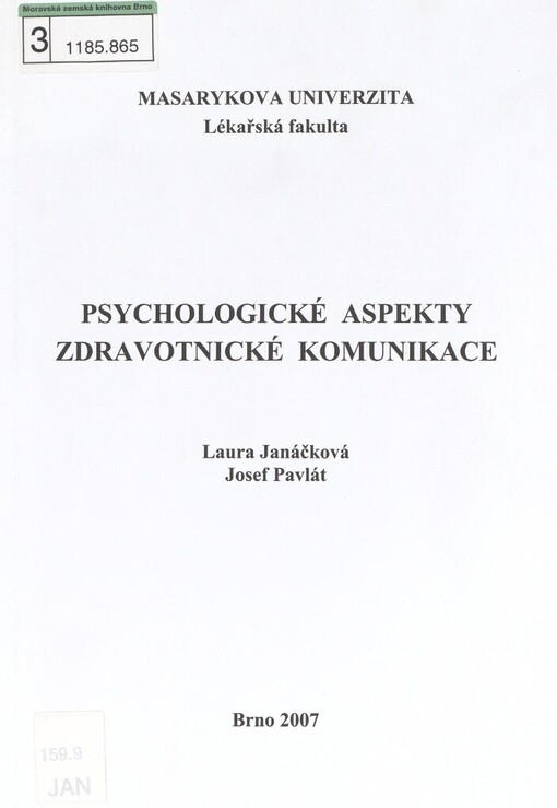 Psychologické aspekty zdravotnické komunikace