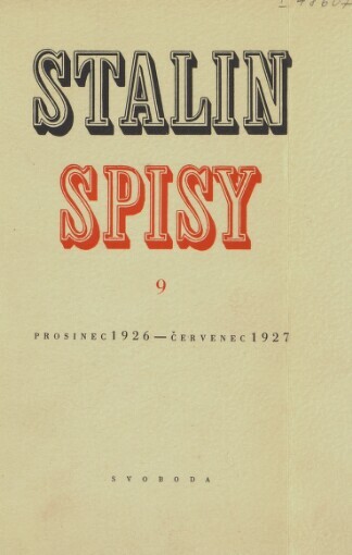 Spisy.Sv. 9,Prosinec 1926 - červenec 1927, Svazek 9, Prosinec 1926 - červenec 1927