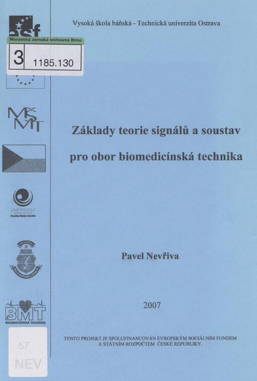 Základy teorie signálů a soustav pro obor biomedicínská technika
