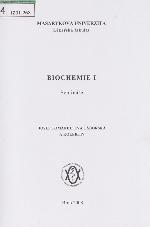 Biochemie I: semináře, 2., přeprac. vyd.
