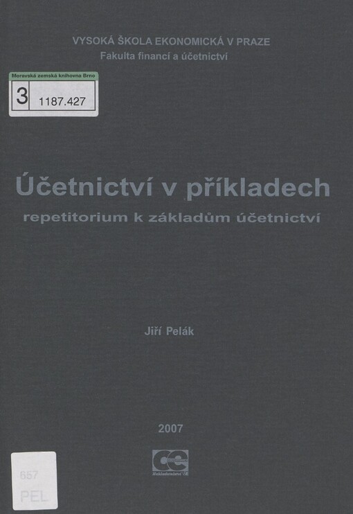 Účetnictví v příkladech: repetitorium k základům účetnictví