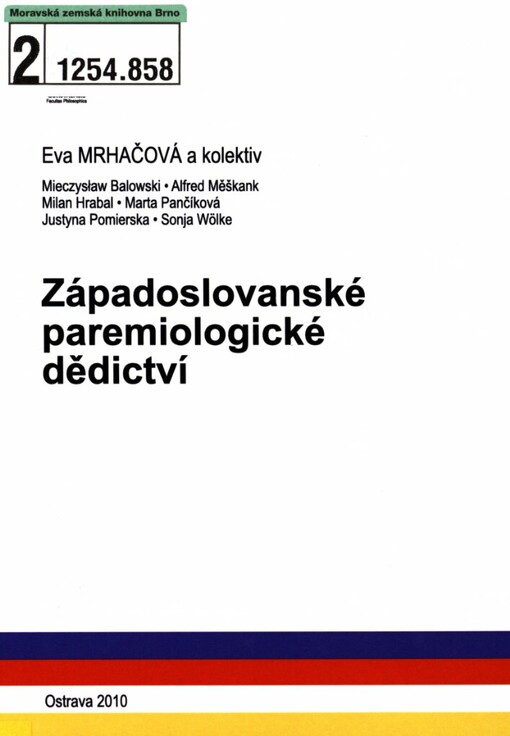 Západoslovanské paremiologické dědictví