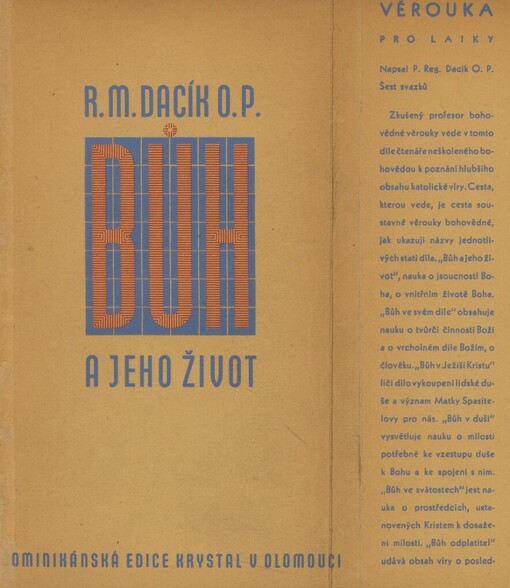 [Věrouka pro laiky.Díl I],Bůh a jeho život