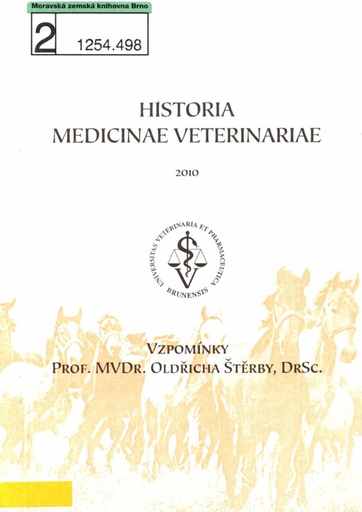 Vzpomínky Prof. MVDr. Oldřicha Štěrby, DrSc