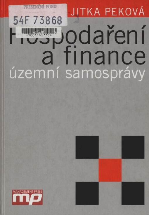 Hospodaření a finance územní samosprávy