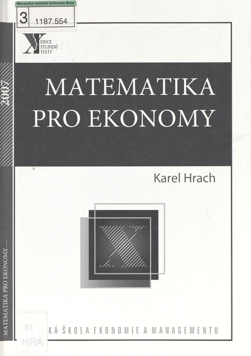 Matematika pro ekonomy
