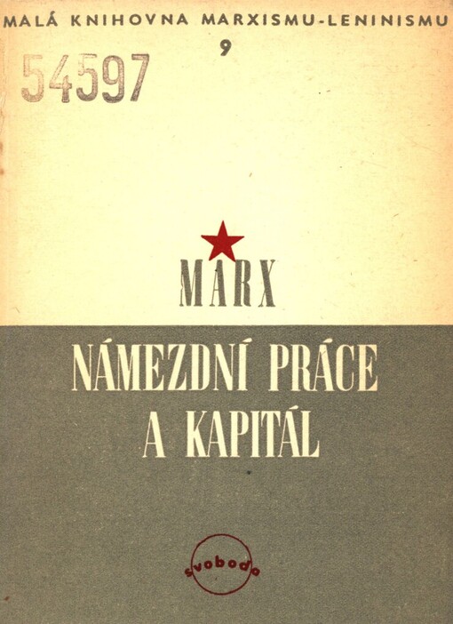 Námezdní práce a kapitál