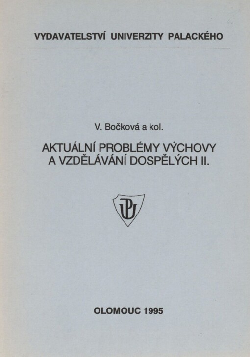 Aktuální problémy výchovy a vzdělávání dospělých II