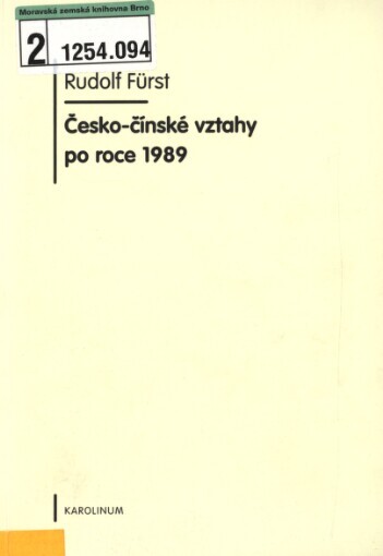 Česko-čínské vztahy po roce 1989