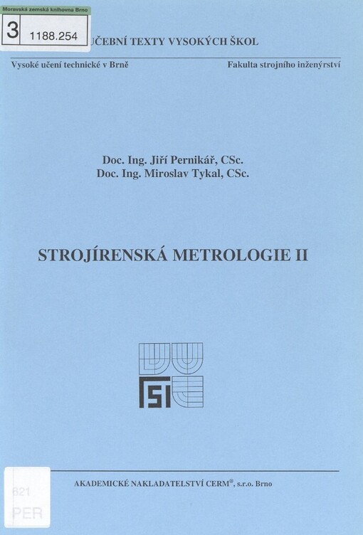 Strojírenská metrologie II