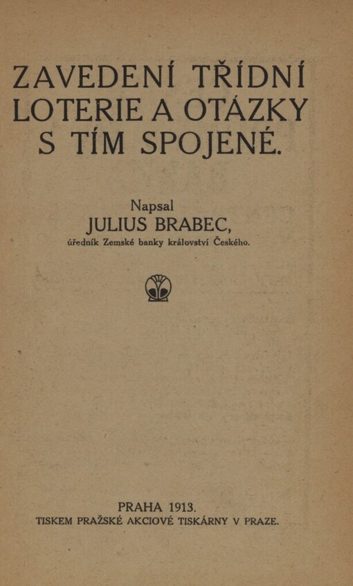 Zavedení třídní loterie a otázky s tím spojené