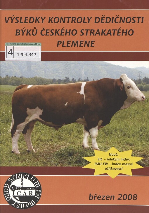 Býci - české strakaté [plemeno]: výsledky kontroly dědičnosti