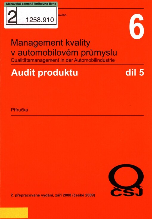 Audit produktu :příručka
