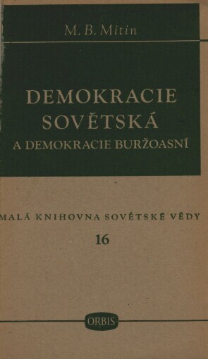 Demokracie sovětská a demokracie buržoasní