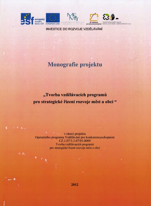 Prostor a lidská sídla : monografie projektu