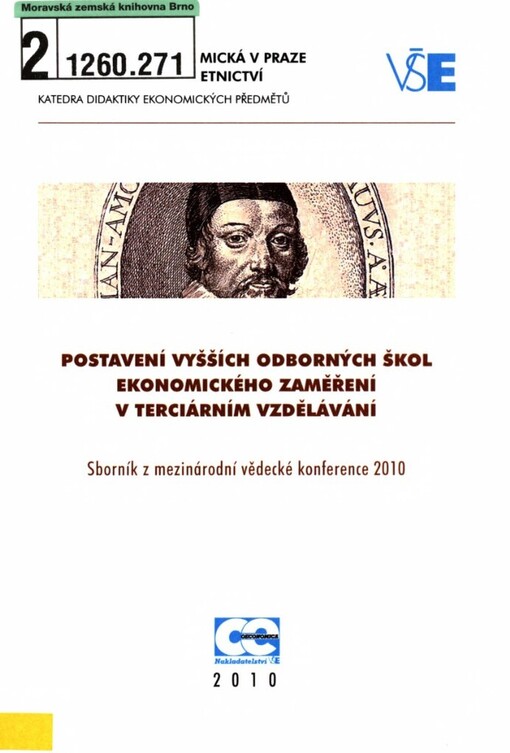 Postavení vyšších odborných škol ekonomického zaměření v terciárním vzdělávání: sborník z mezinárodní vědecké konference 2010