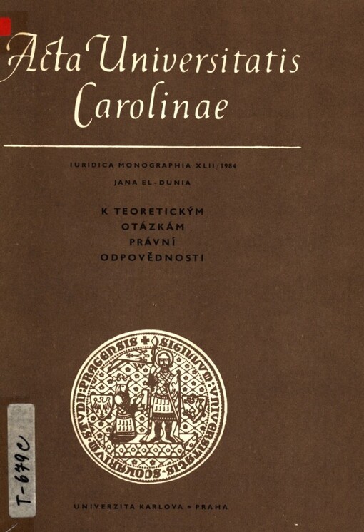 K teoretickým otázkám právní odpovědnosti