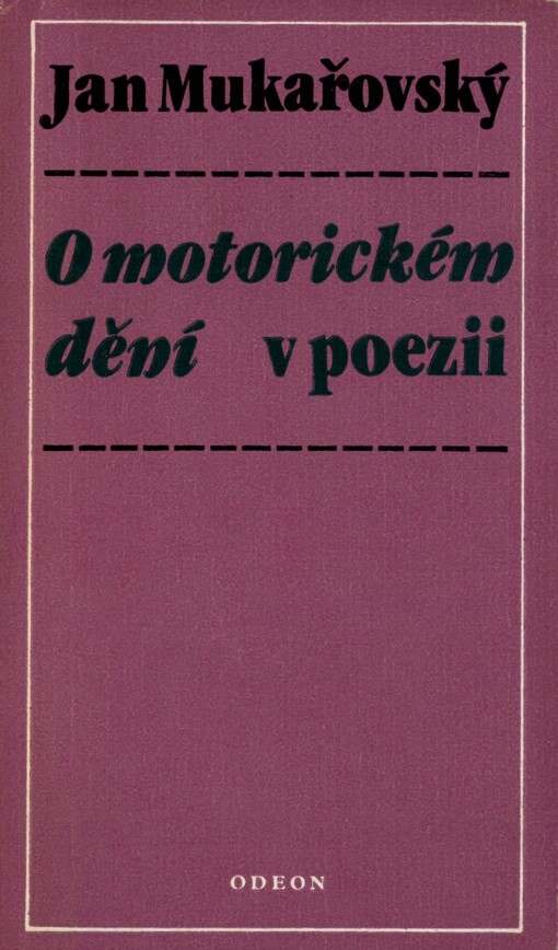 O motorickém dění v poezii