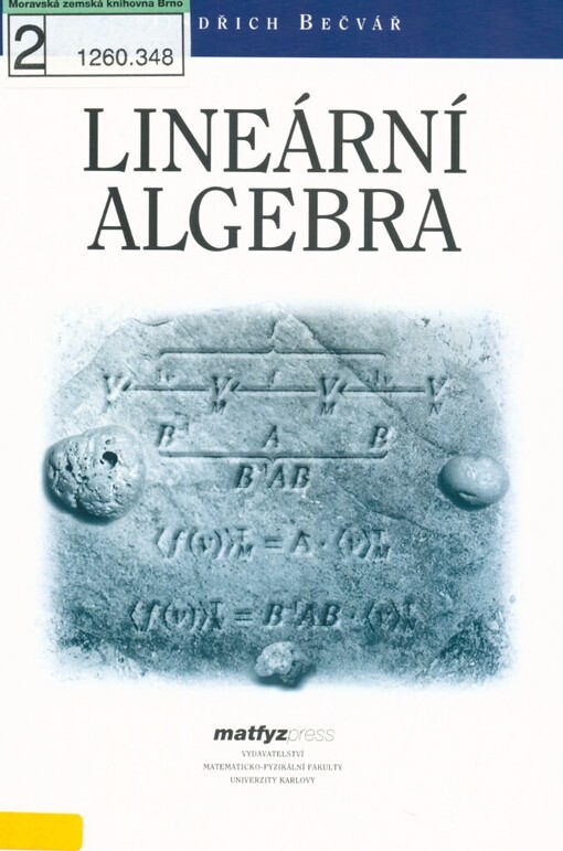 Lineární algebra, Vyd. 4.