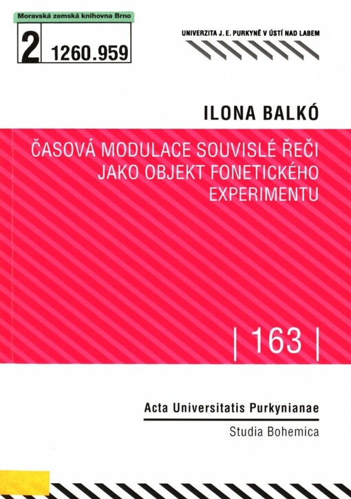 Časová modulace souvislé řeči jako objekt fonetického experimentu