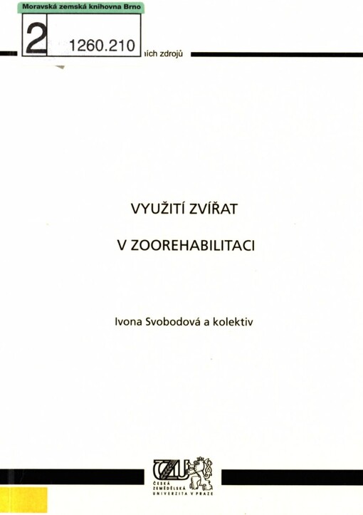 Využití zvířat v zoorehabilitaci