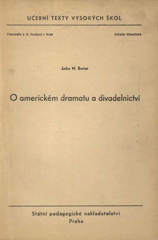 O americkém dramatu a divadelnictví