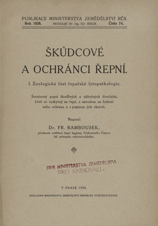 Škůdcové a ochránci řepní