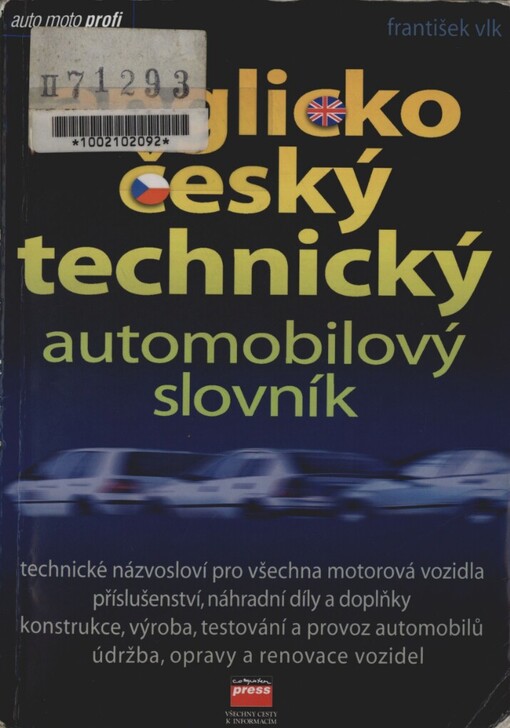 Anglicko-český technický automobilový slovník