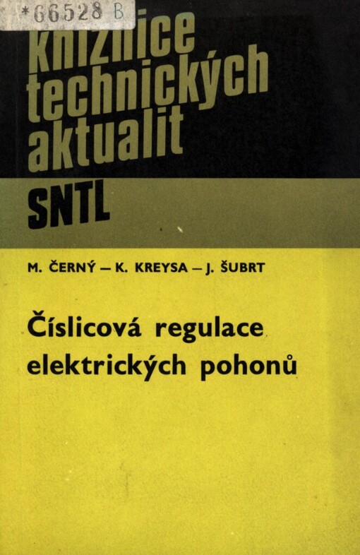 Číslicová regulace elektrických pohonů