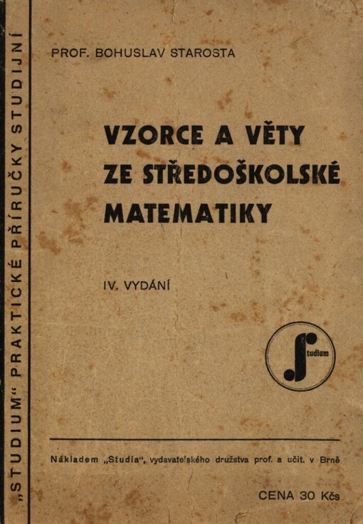 Vzorce a věty ze středoškolské matematiky