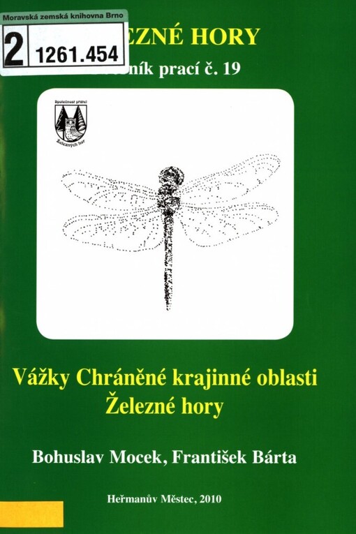 Vážky Chráněné krajinné oblasti Železné hory