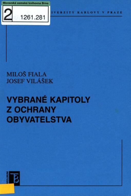 Vybrané kapitoly z ochrany obyvatelstva