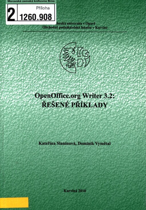OpenOffice.org Writer 3.2: řešené příklady