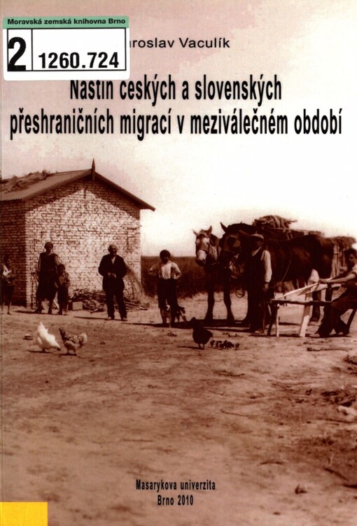 Nástin českých a slovenských přeshraničních migrací v meziválečném období