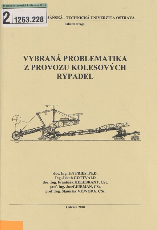 Vybraná problematika z provozu kolesových rypadel