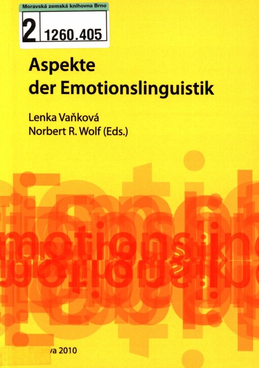 Aspekte der Emotionslinguistik