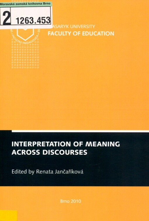 Interpretation of meaning across discourses