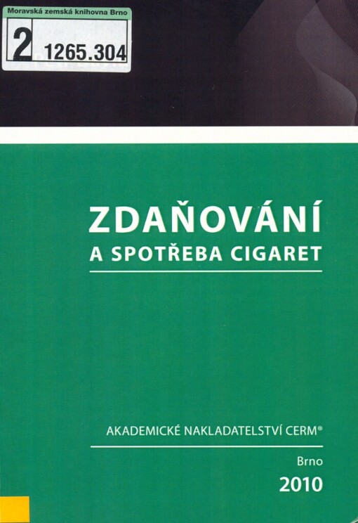 Zdaňování a spotřeba cigaret