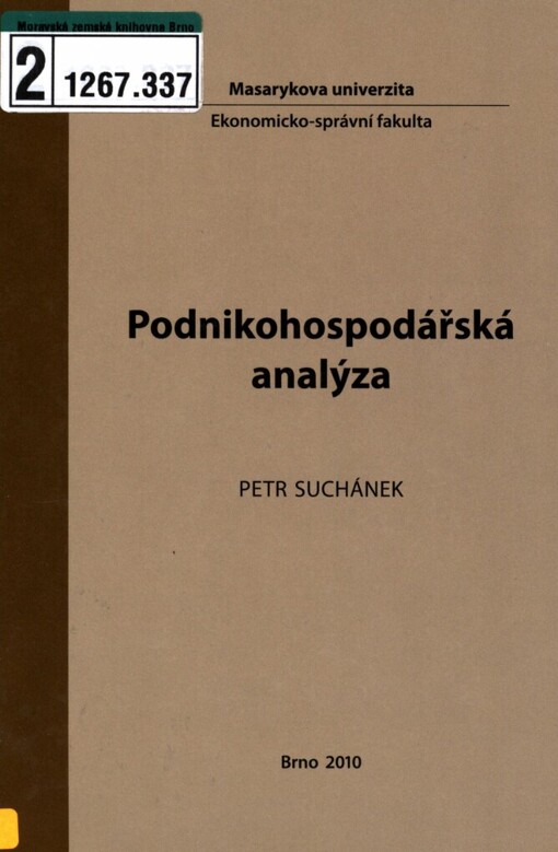 Podnikohospodářská analýza