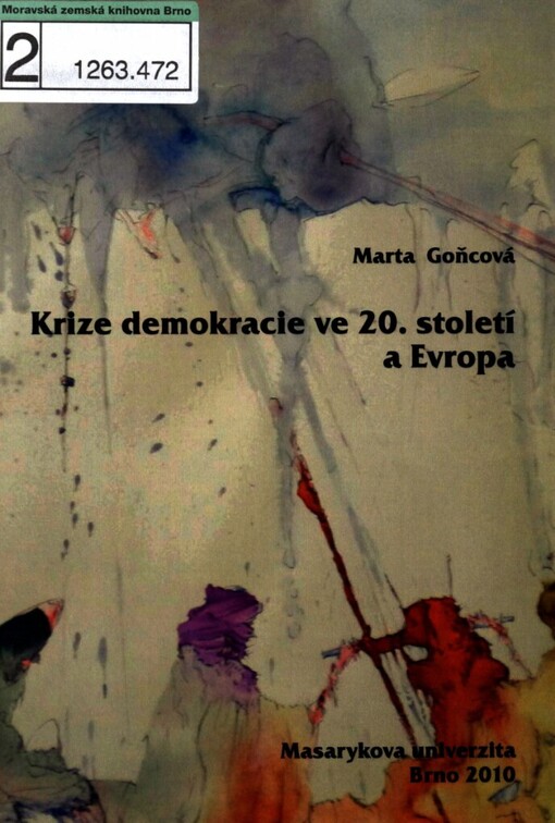 Krize demokracie ve 20. století a Evropa
