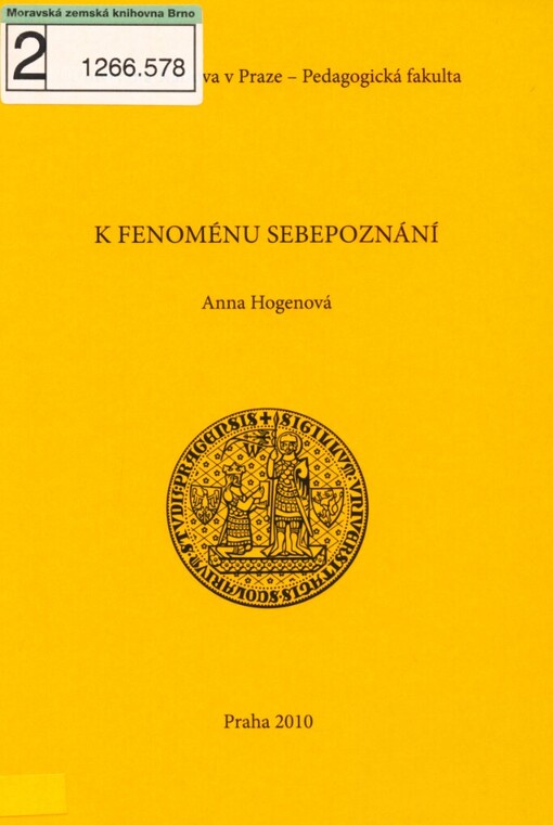 K fenoménu sebepoznání