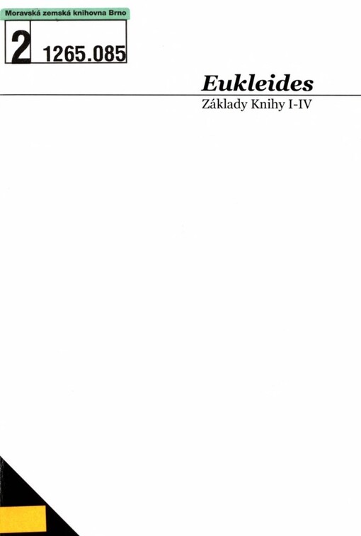 Základy, 3., opr. vyd., (Ve Vydavatelství Západočeské univerzity 1.)