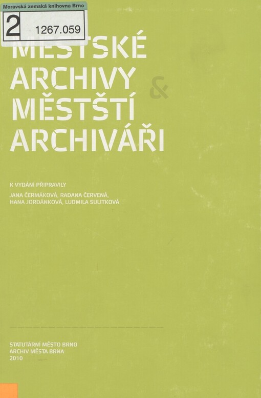 Městské archivy & městští archiváři