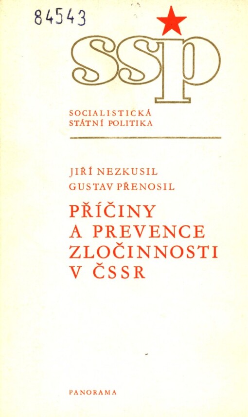 Příčiny a prevence zločinnosti v ČSSR