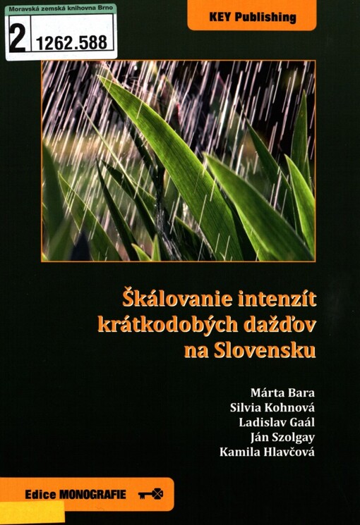 Škálovanie intenzít krátkodobých dažďov na Slovensku